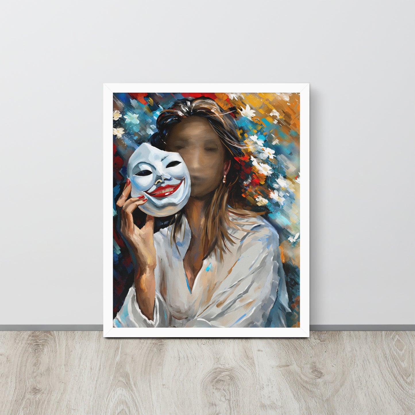 Framed poster "unmasking"